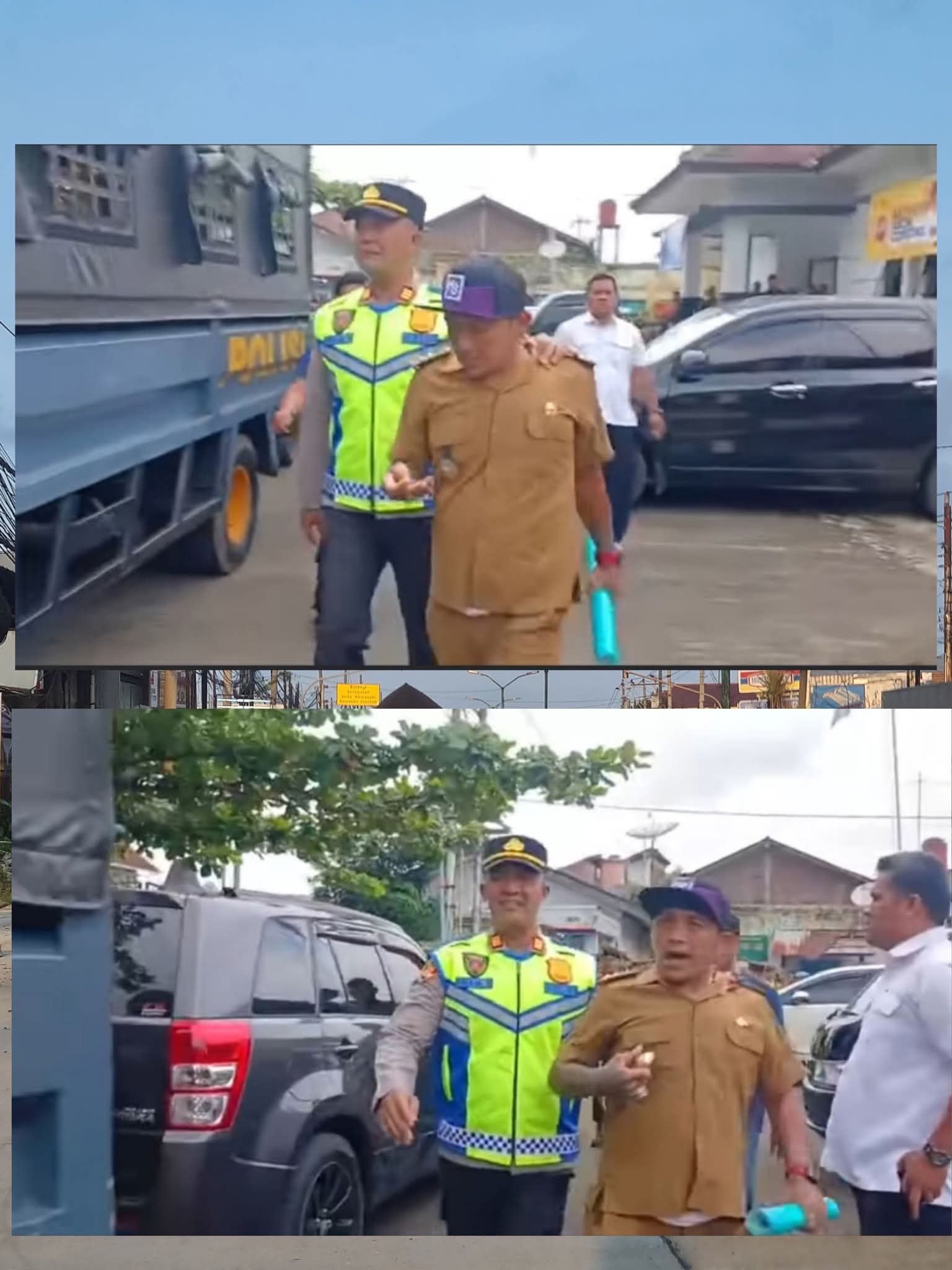 Kades HO HO Dipukuli  LSM Harimau. Warga Tidak Terima