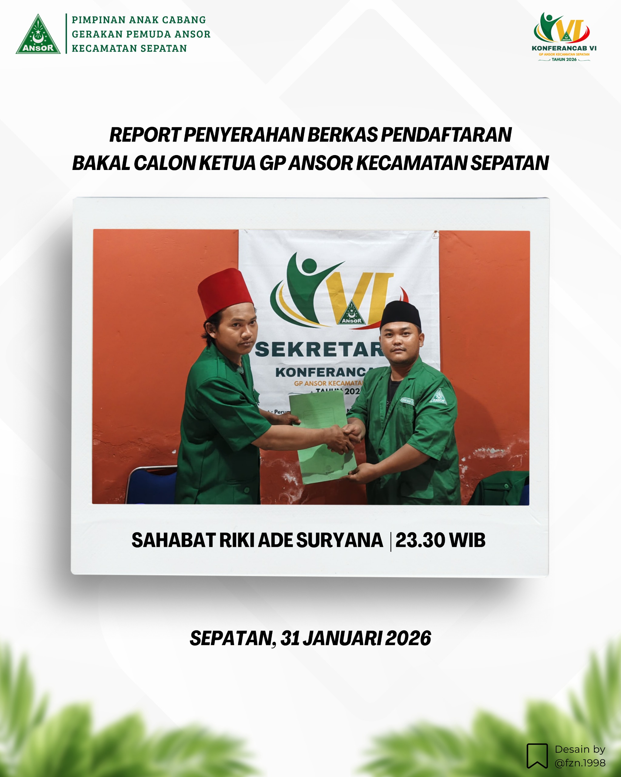 Konferensi Anak Cabang VI (Konferancab) Pimpinan Anak Cabang Gerakan Pemuda Ansor