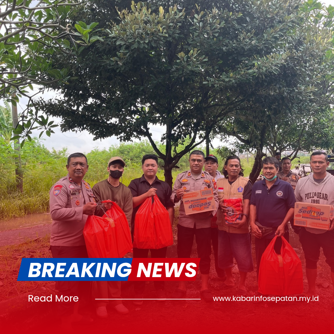 SPPG Sarakan Berklaborasi Bersama Jajaran Polsek Sepatan Berikan Bantuan Pada Warga Terdampak Banjir
