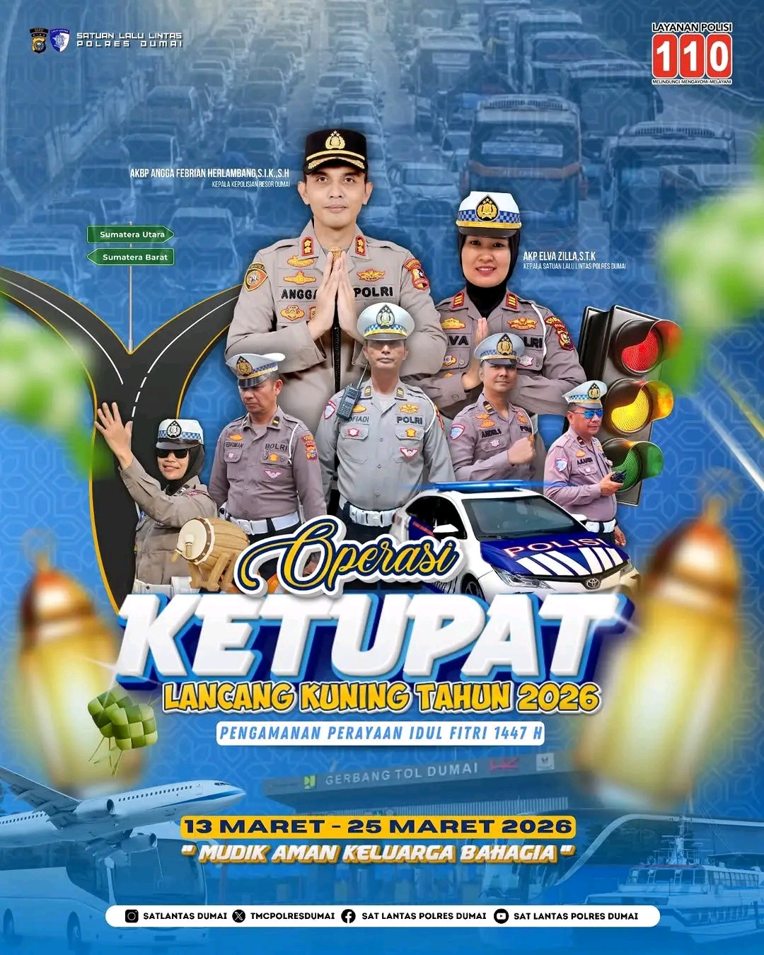 Pengamanan Lebaran, Polres Dumai Gelar Apel Operasi Ketupat Lancang Kuning
