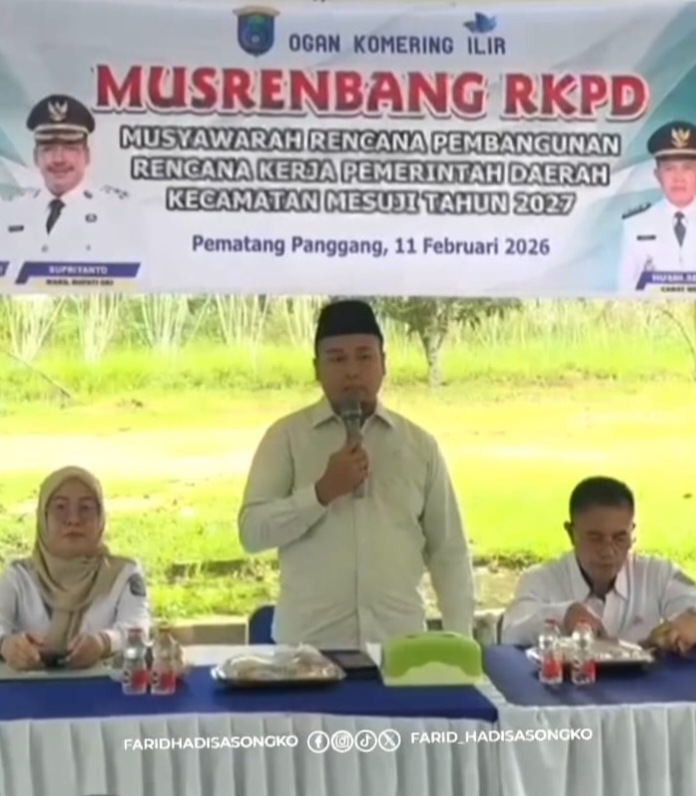 Ketua DPRD OKI Hadiri Musrenbang RKPD Kecamatan Mesuji Tahun 2027