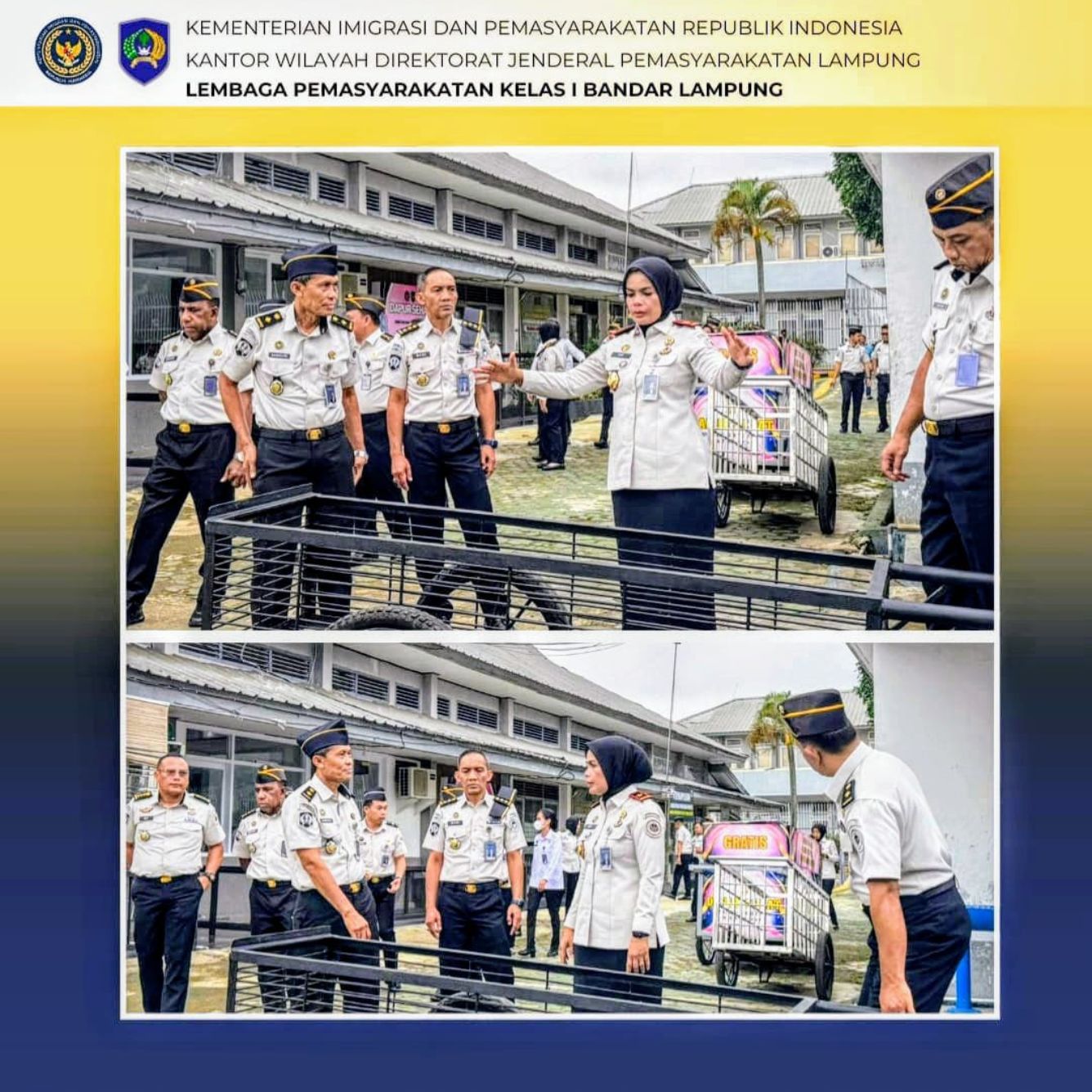 Sisir Dapur Sehat Pasca Apel, Kalapas Tekankan Detail Kebersihan dan Distribusi: 