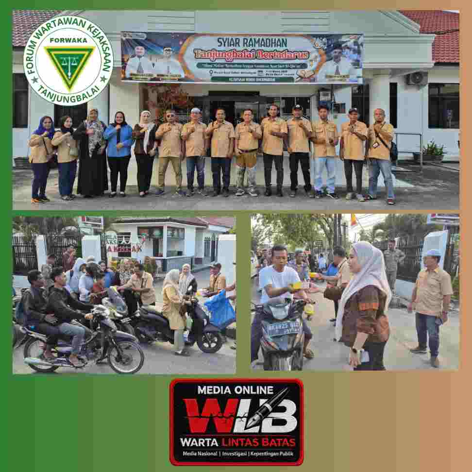 Forwaka–Kejari Tanjungbalai Kolaborasi Berbagi Takjil, Pererat Sinergi Pers dan Aparat Penegak Hukum